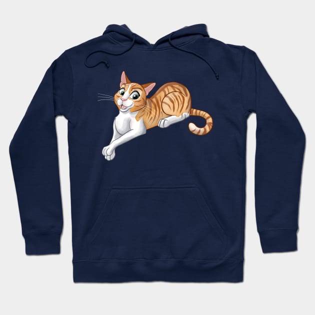 Ginger Tabby Cat Hoodie by Brittney Ann Art